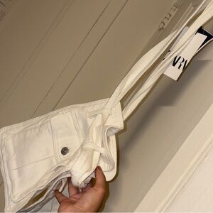 Zara Off-White Knit Pocket Belts